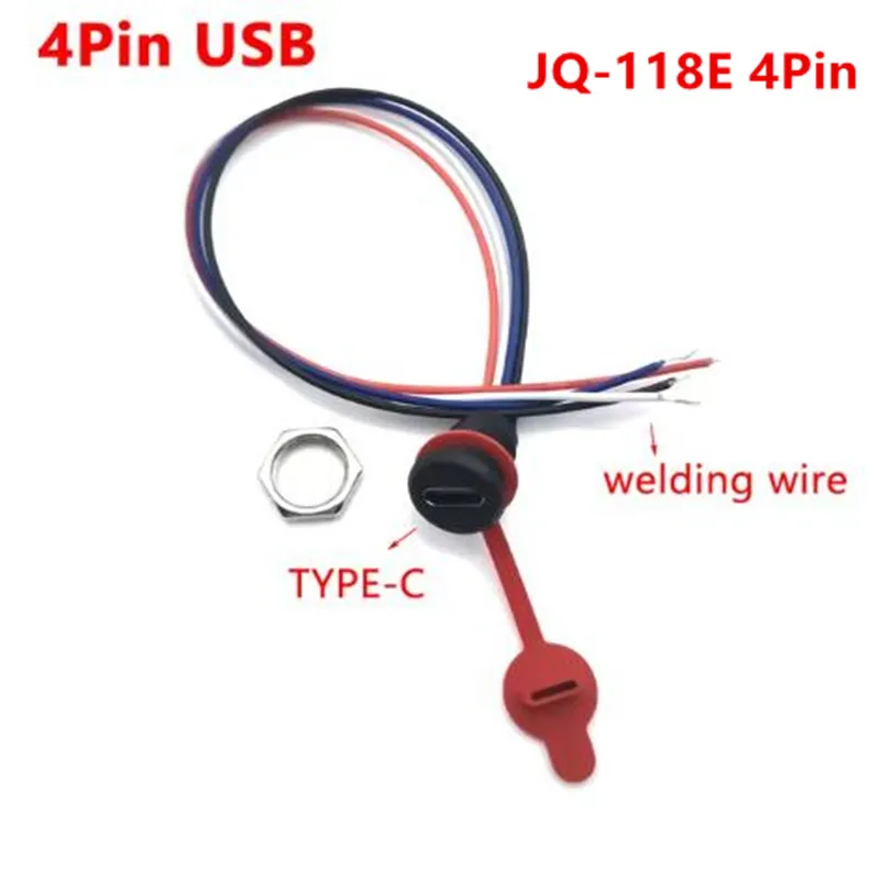 USB-C разъем Type-C на PH2.0 с гайкой и