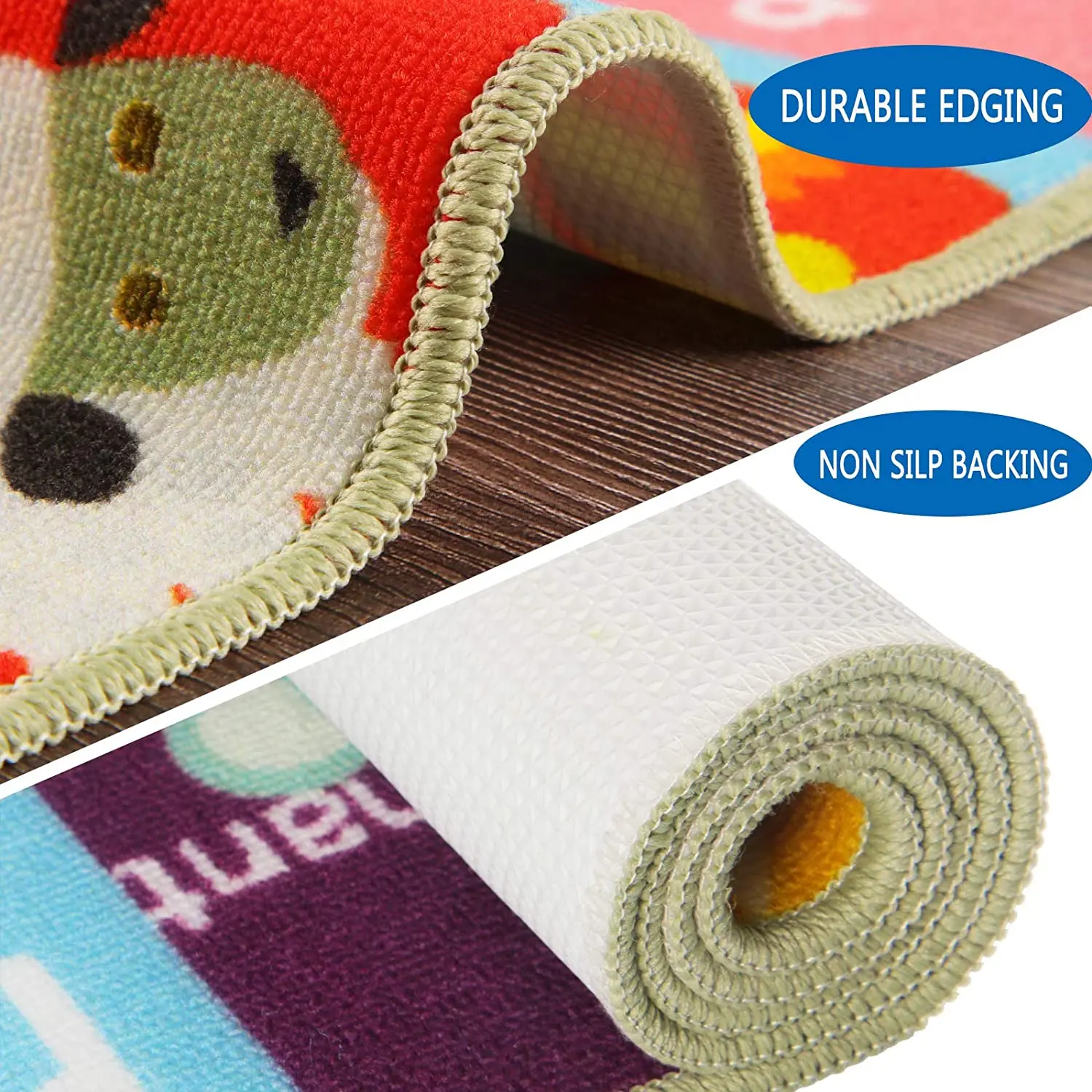 Custom Design Kids Children Baby Floor Mat Rugs Play Mats for Kids Baby Kids Rug Carpet Free Customized Machine Made 100% Nylon