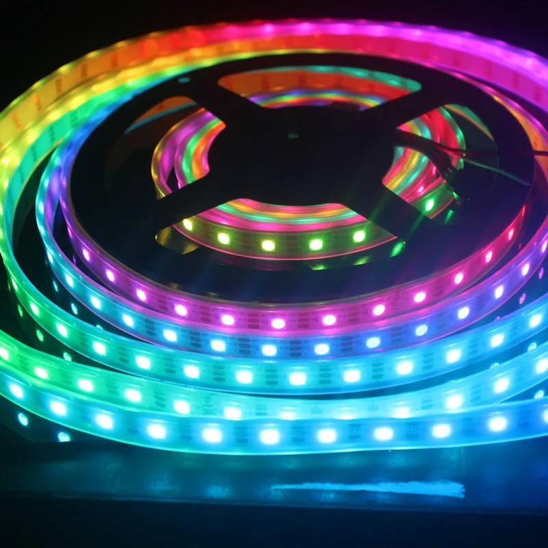 Dropshipping Ws2812b Disco Running Sequential Addressable Rgb ic 2811 Adressable Dream Led Strip Lights  Ws2811 Led Strip