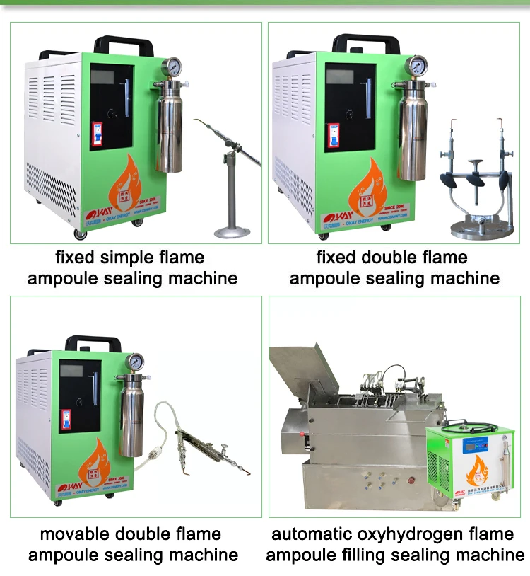 OH400 hho hydrogen generator small ampoule bottle sealing machine