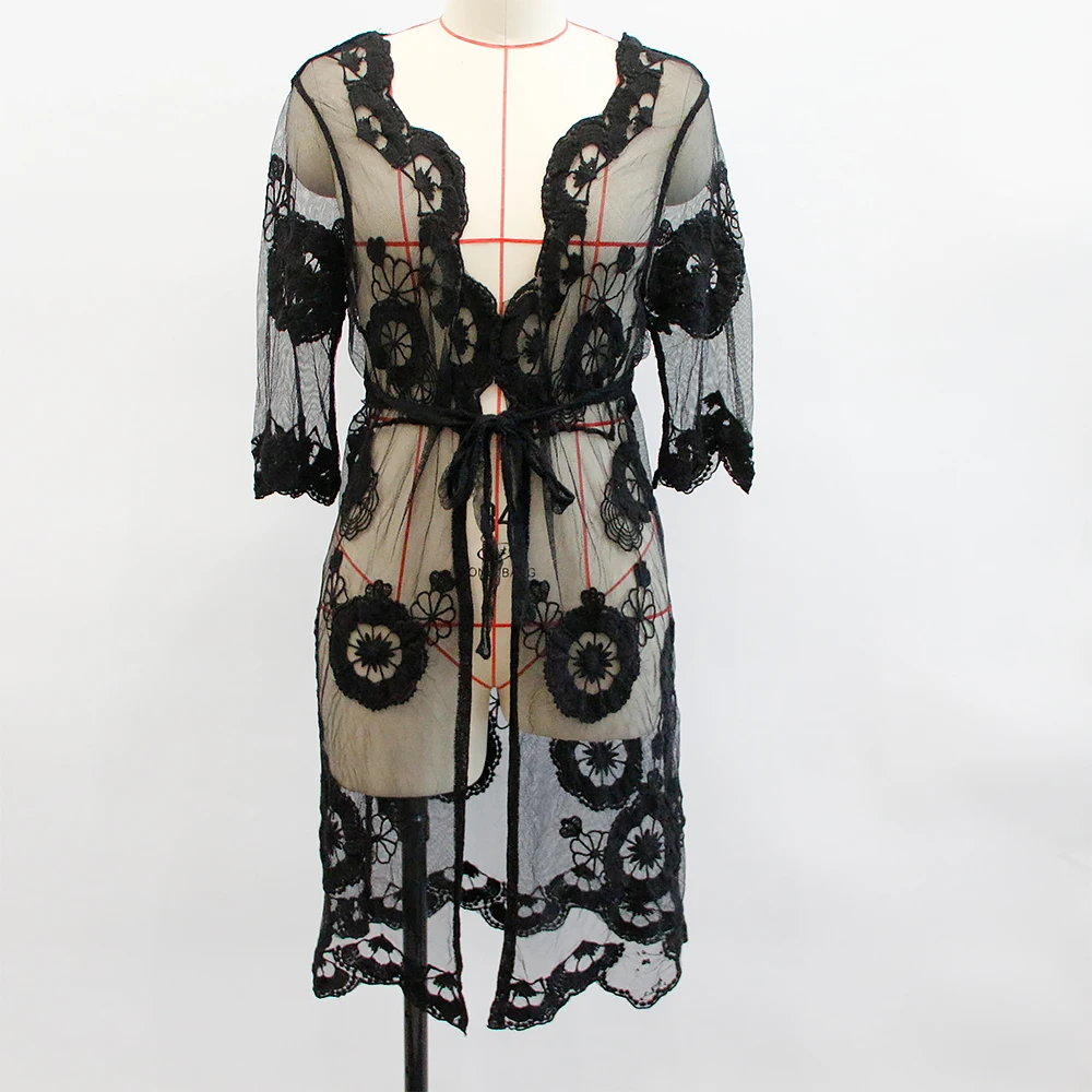 Модное окрашенное черное Новое хлопковое Сетчатое нейлоновое кружевное платье куртка для свадебного платья для рынка Великобритании