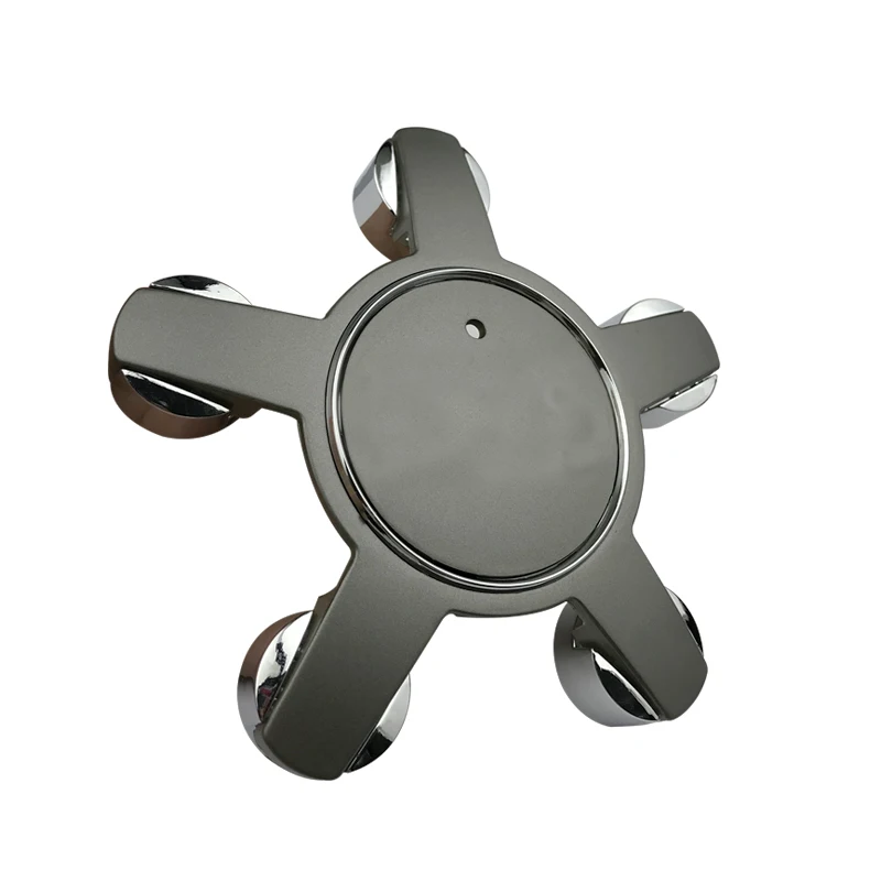 
135mm 5 Spoke New Grey Black Wheel Center Caps Hubcap Emblem Cover 5.25 