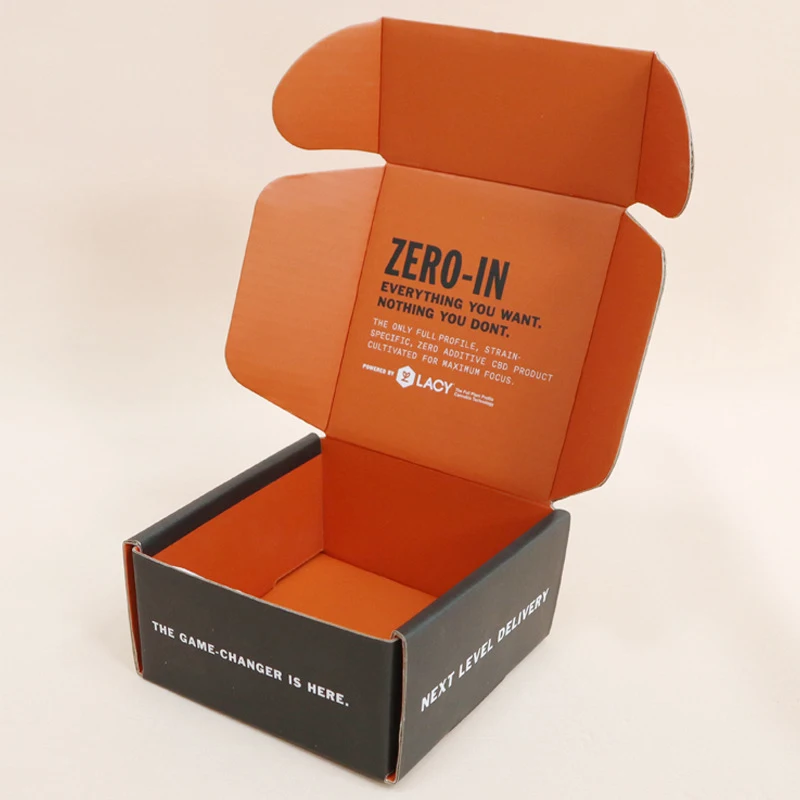 Factory direct custom logo double-sided printing clothing shoes wigs express shipping corrugated packaging paper boxes