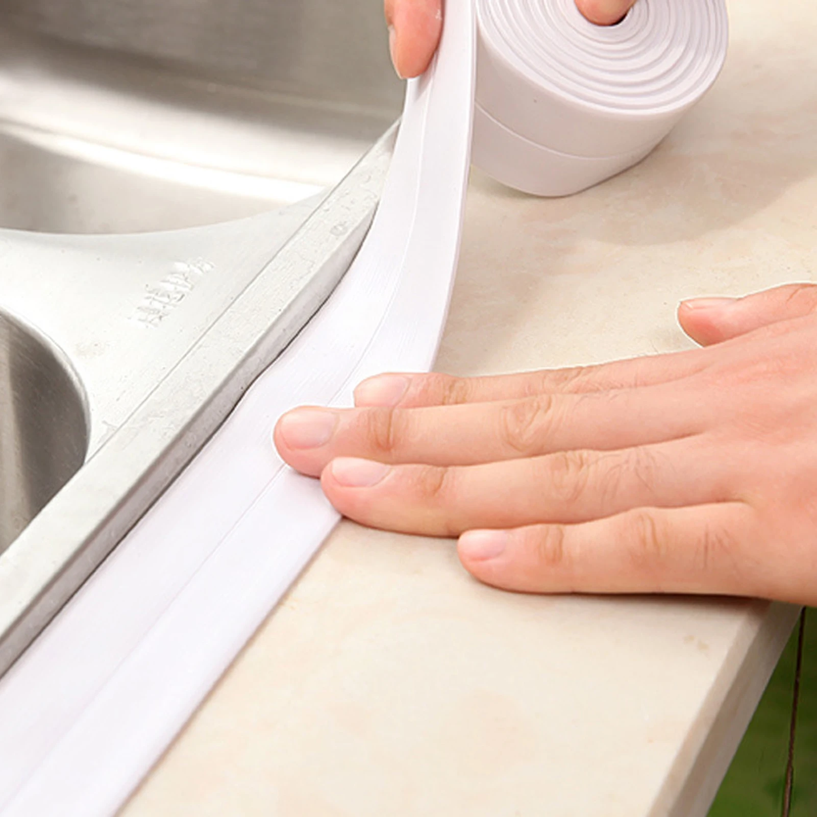 Kitchen Bathroom Good Sealing Non-trace Adhesive Waterproof Mildew Proof Anti-mold Tape PVC Material Wall Glue Crack Repair Seal