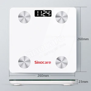 Sinocare BMI беспроводные электронные весы для личного тела ванной комнаты цифровые и жира умные