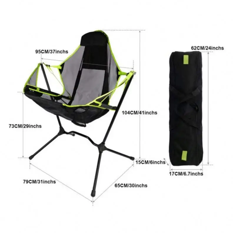 2021 New Style Folding Rocking Fishing Chair Multi-Color Various Aluminum Picnic Chair For Outdoor Camping