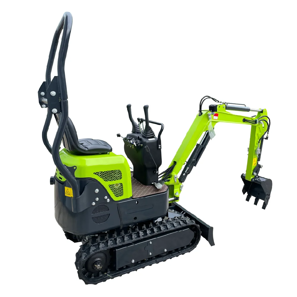 Wallemac 1T diesel engine extremely compact Mini Excavator China factory cheap saftyground construction digger for sale