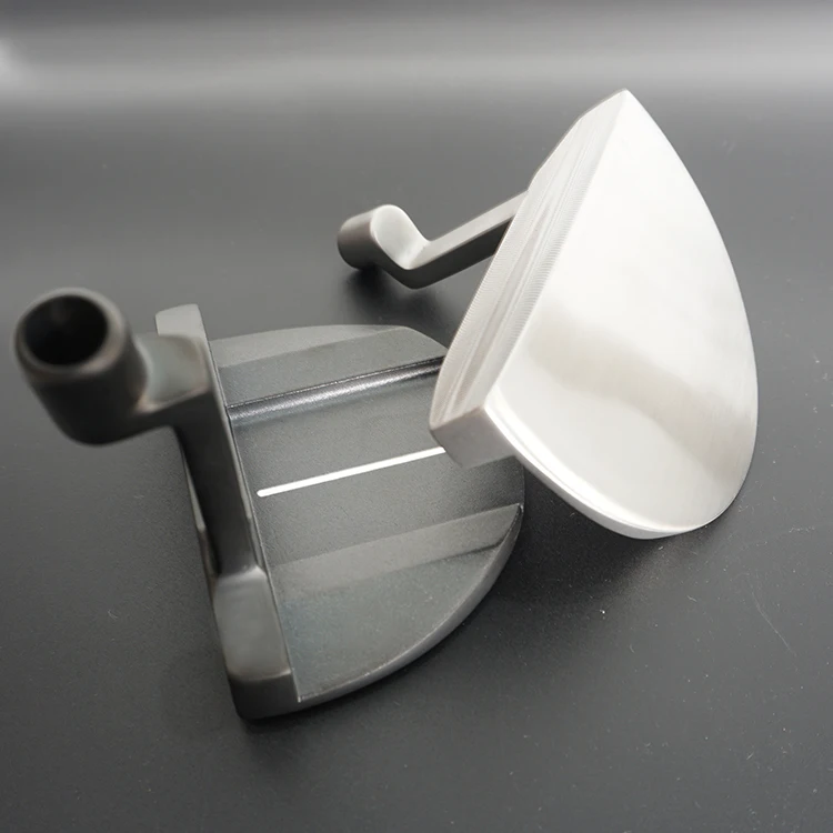 Custom Logo Casting Putter Stainless Steel Half Cnc Milled Golf Putter Head