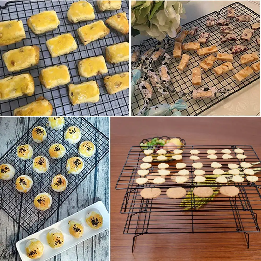 Baking Supplies Non Stick Bread Cake Biscuits 3 Tiers Cookie Cooling Rack