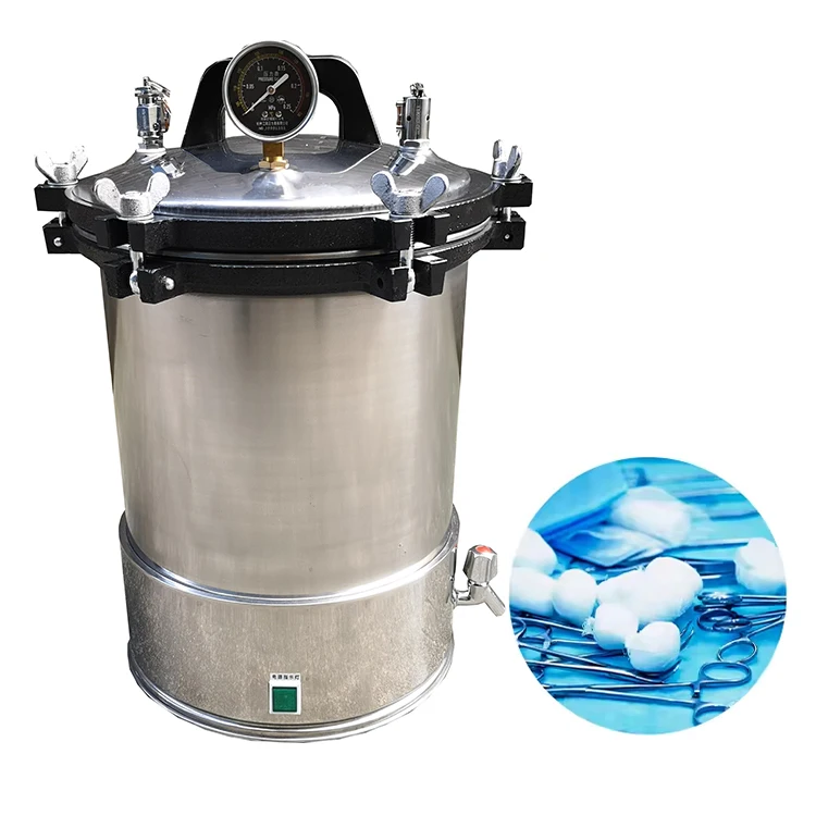 Small Portable Autoclave Sterilizer 18l 24 Liter High Press Steam Sterilization Equipment Vertical Autoclave of Mushroom