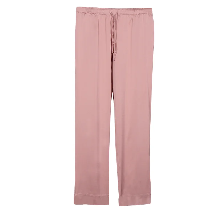 wholesale 2 colors women satin pajama set long sleeve fashion silk pajamas women