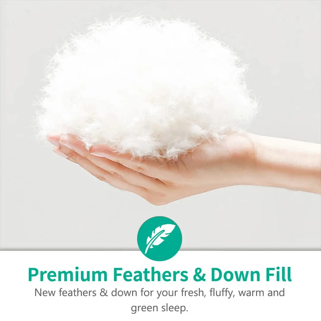 Custom King Size White Goose Duck Feather Down Filled Bedding Comforter Duvets for Home Hotel
