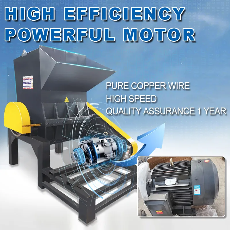 customized  Agriculture Plastic Waste Crusher Machine for PPR PVC Pb Plastic Pipe Recycling