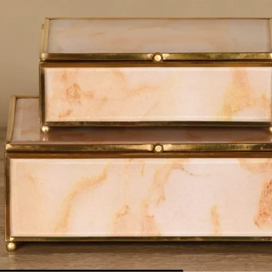 Good looking new design mirror ring new style ornament jewelry boxes trending color fancy boxes high end designer