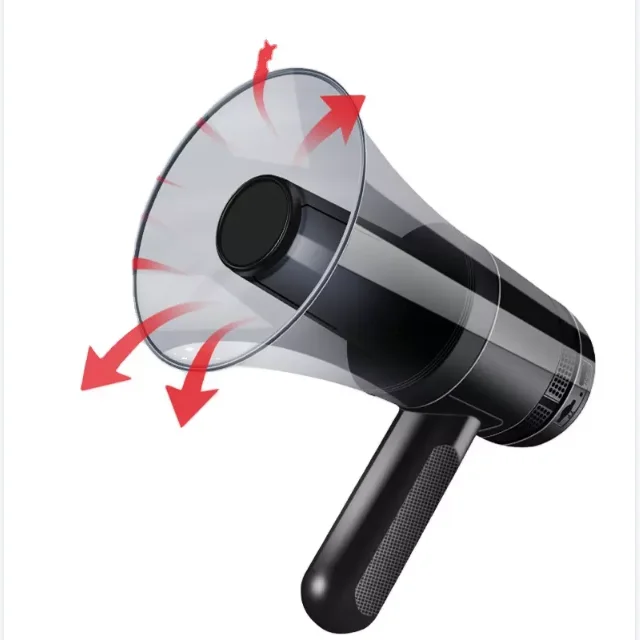 portable bluetooth mini bluetooth speaker horn  transparent speakers megaphone