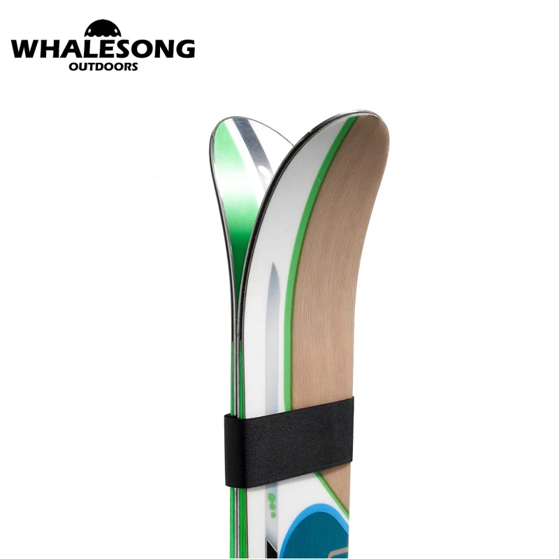  Wholesale Popular Custom Logo Double side strap Reusable Carry straps adjustable Ski Strap Hook and Loop
