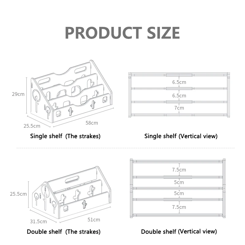 Double And Single Book Shelf Rack Customized Design Kid Toy And Clothes Storage Plas Kids Plastic Storage Drawer For Clothes