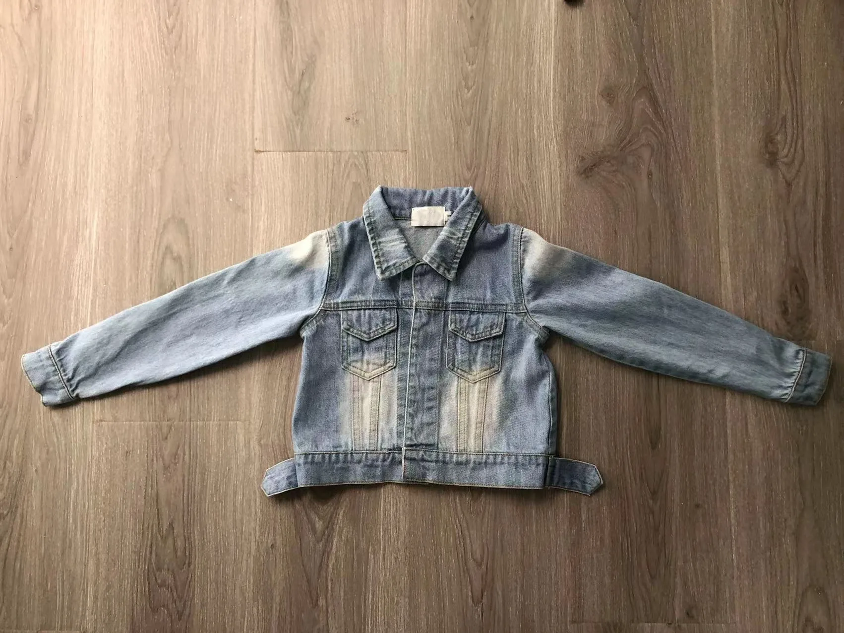 High Quality Professional Soft Comfortable OEM Customized Embroidery Kids Girls Denim Jacket