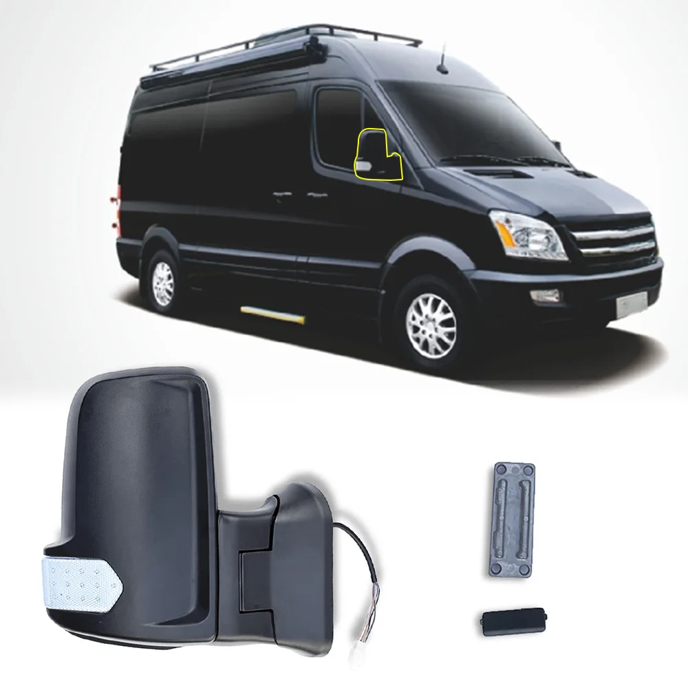 China Factory Bus Parts Manual Rearview Mirrors Kw320 With Led Light Bus For Mercedes-Benz/Yutong Bus Rearview Mirrors