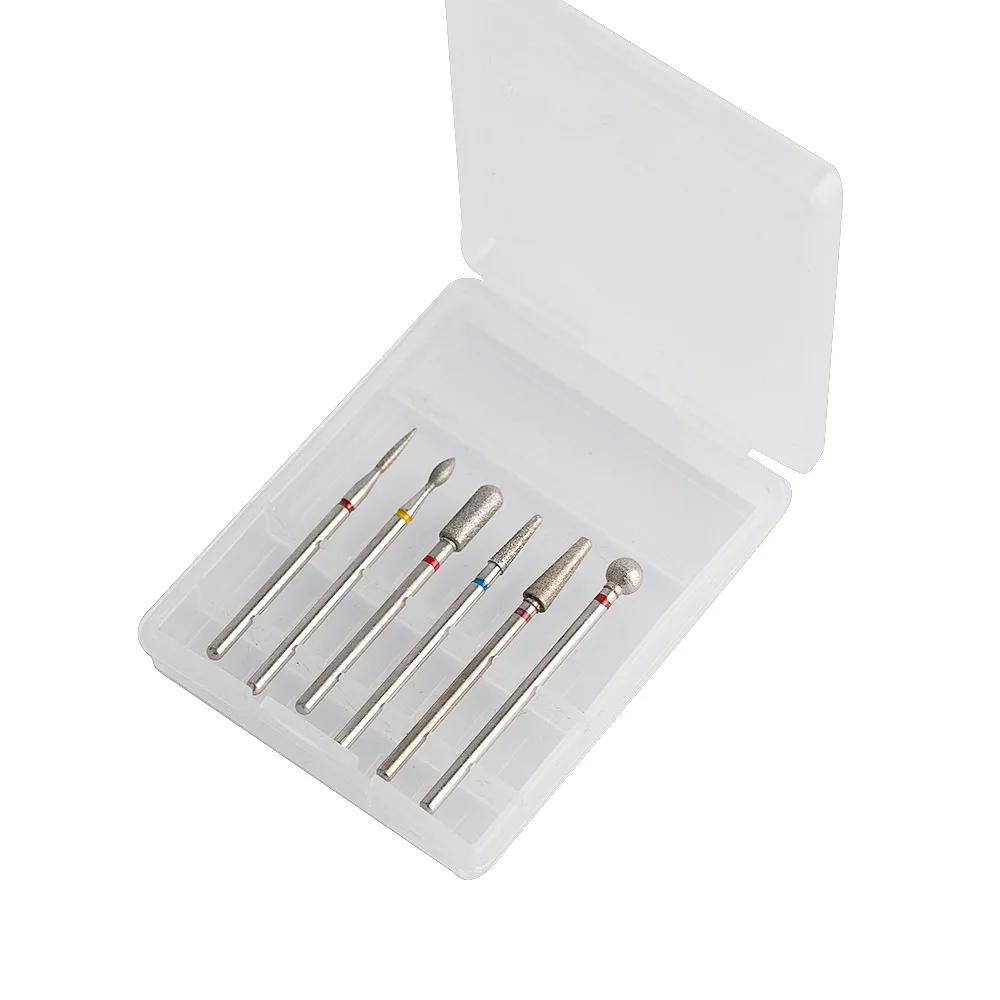 Low Moq Customized Diamond Russian Manicure For Nails Tungsten Carbide Nail Drill Bits