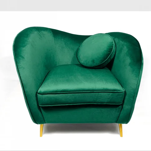 High Quality Modern Velvet Accent Sofa Office Living Room Luxury Furniture Relaxation Sofa Chairs