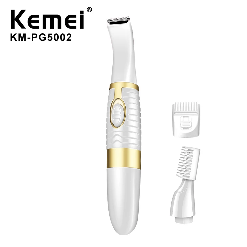  Kemei KM-PG5002 с батарейным питанием Женская бритва и триммер для бровей Эпилятор профессиональный электрический женские уход за телом оптовая
