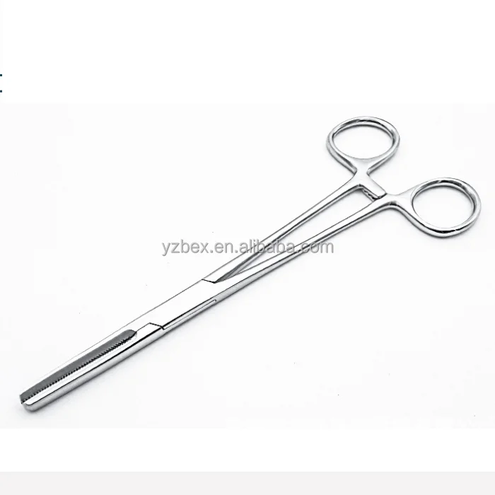 Factory wholesale medical  tube pliers Infusion tube holding forceps   instruments forceps tubing clamp Leather tube forceps