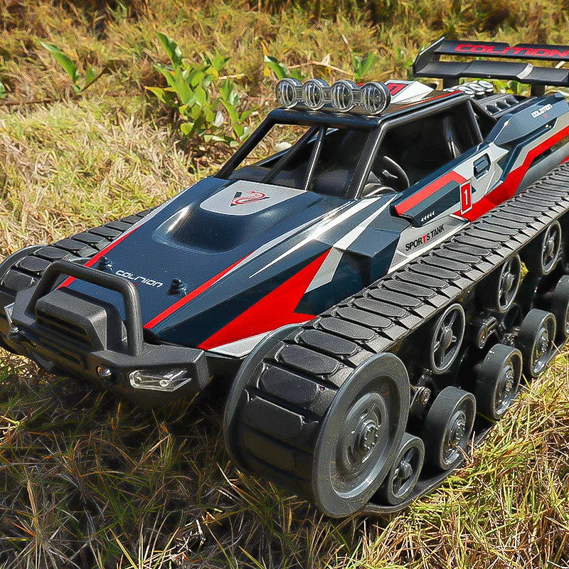 1:12 2.4G High speed drift tank military police open double door cool car remote control rc tank