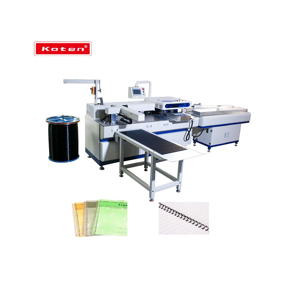 Metal Spiral Single Coil Punching And Binding Machine Spiral Coil Binding  Wire Binding Machine