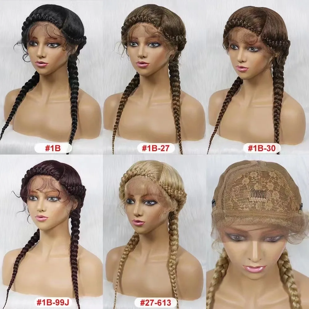fashion style full lace braided wigs lace front knotless braid wigs knotless braid wigs