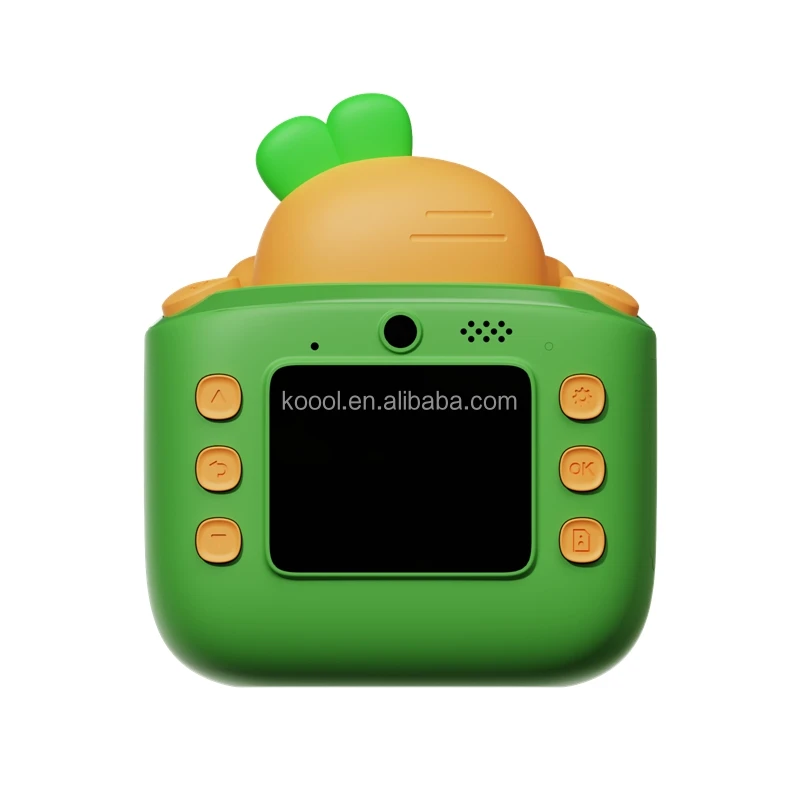 K64 Cute Cartoon Design HD 48 Million Pixel Video Recording 1080P Instant Print Camera Children Kids Toy