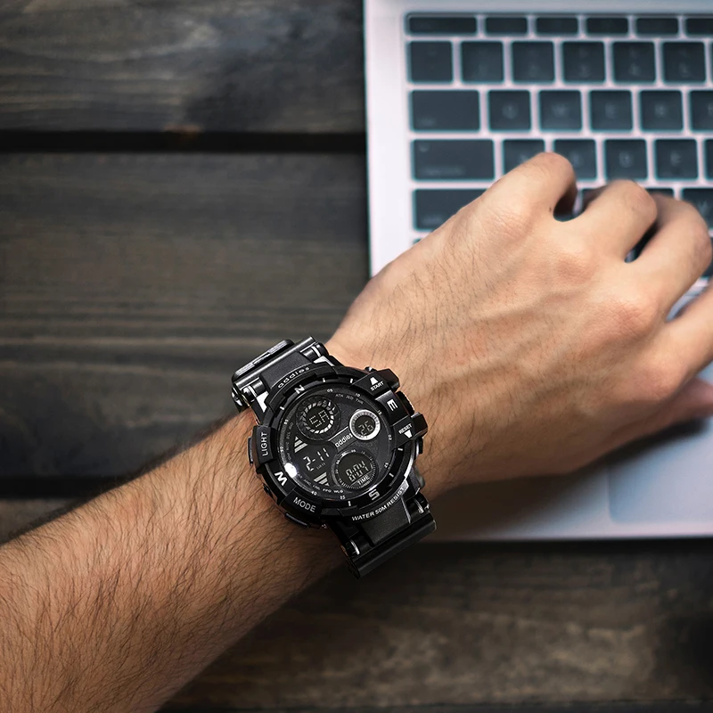 aidis cheap large display  other 30m waterproof sport fashion  Digital Watches for men own logo alibaba.com