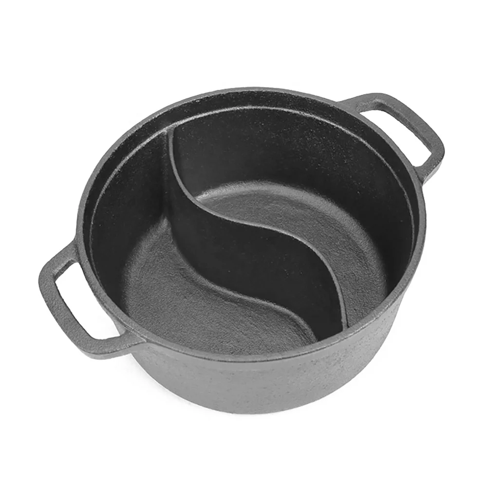 Wholesale High Quality Cast Iron Chafing Dish Shabu-shabu Hot Pot Cookware