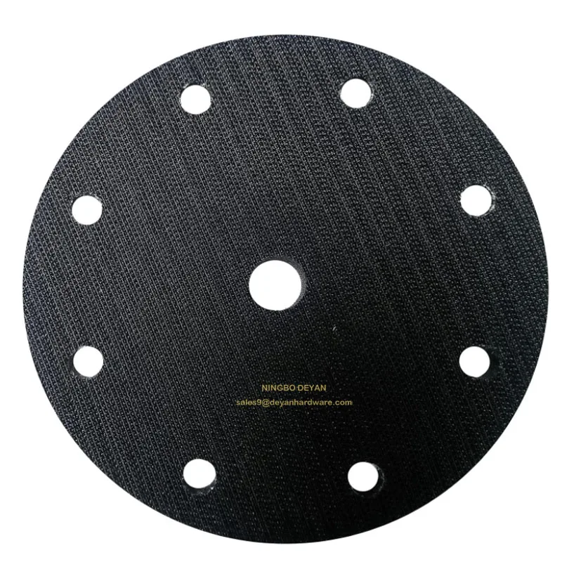 6 Inch 9 Hole 12 mm Thickness Soft Sponge Interface Hook and Loop Cushion Pad Buffer  Pad for Sander Car Body Repair