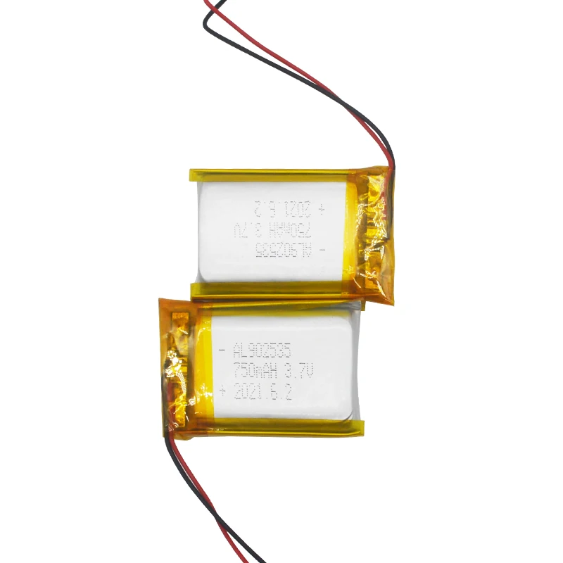 Wholesale Rechargeable Polymer Battery Cell 902535 3.7V 750mAh 1500mAh Lithium Polymer Battery for Digital devices