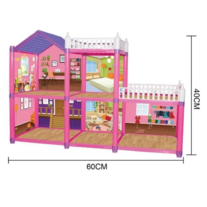 Новинка 2021 г., набор игрушек для ролевых игр, кукольный домик для детей с куклой и игровым комплектом мебели