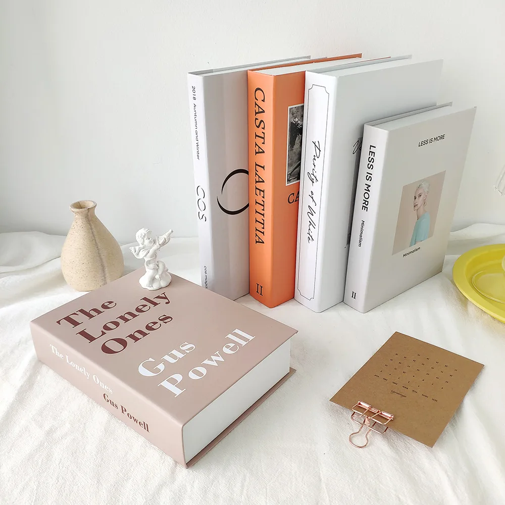 wholesale decor book printing decoration hard cover decorative books dummy books for display