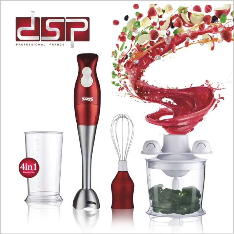 DSP Food Chopper Immersion Mixer Blender Set Multi Function Kitchen Household Stick Hand Blender hand manual blender