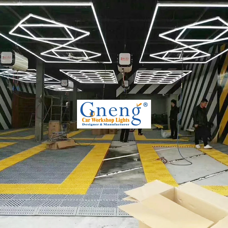 Super Bright Car Workshop Supermarket Lighting Hair Salon Square Shape Car Wash Beauty Lamp