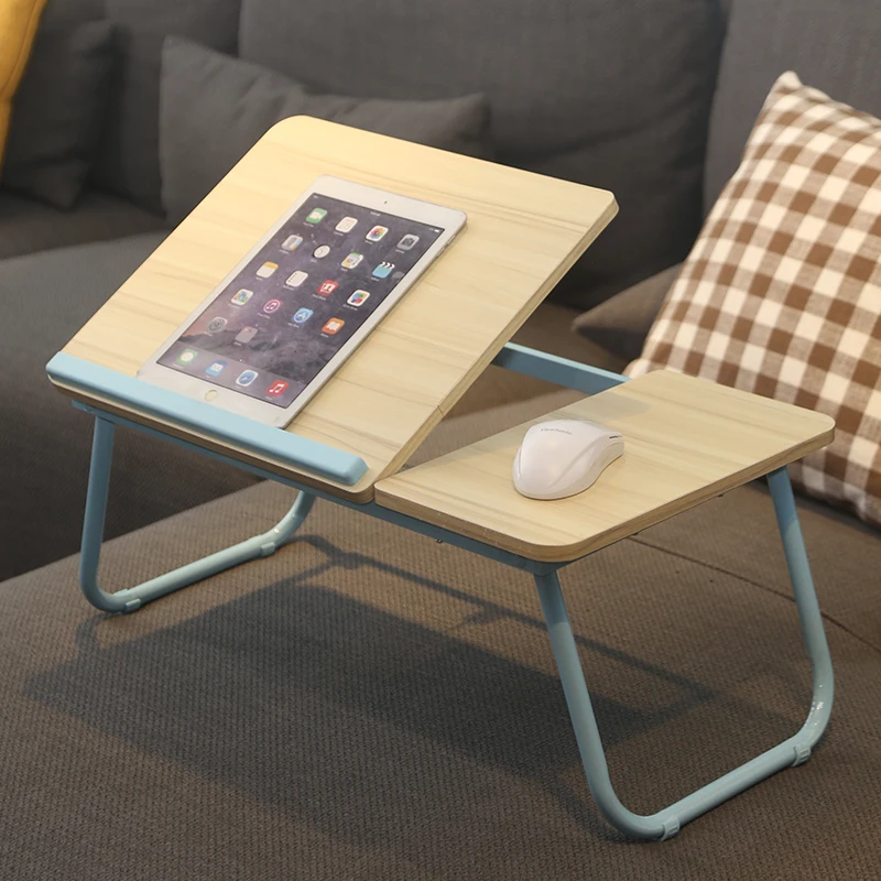 Folding Laptop Table Bedroom Furniture PC Table For Bed Meja Belajar Height Adjustable