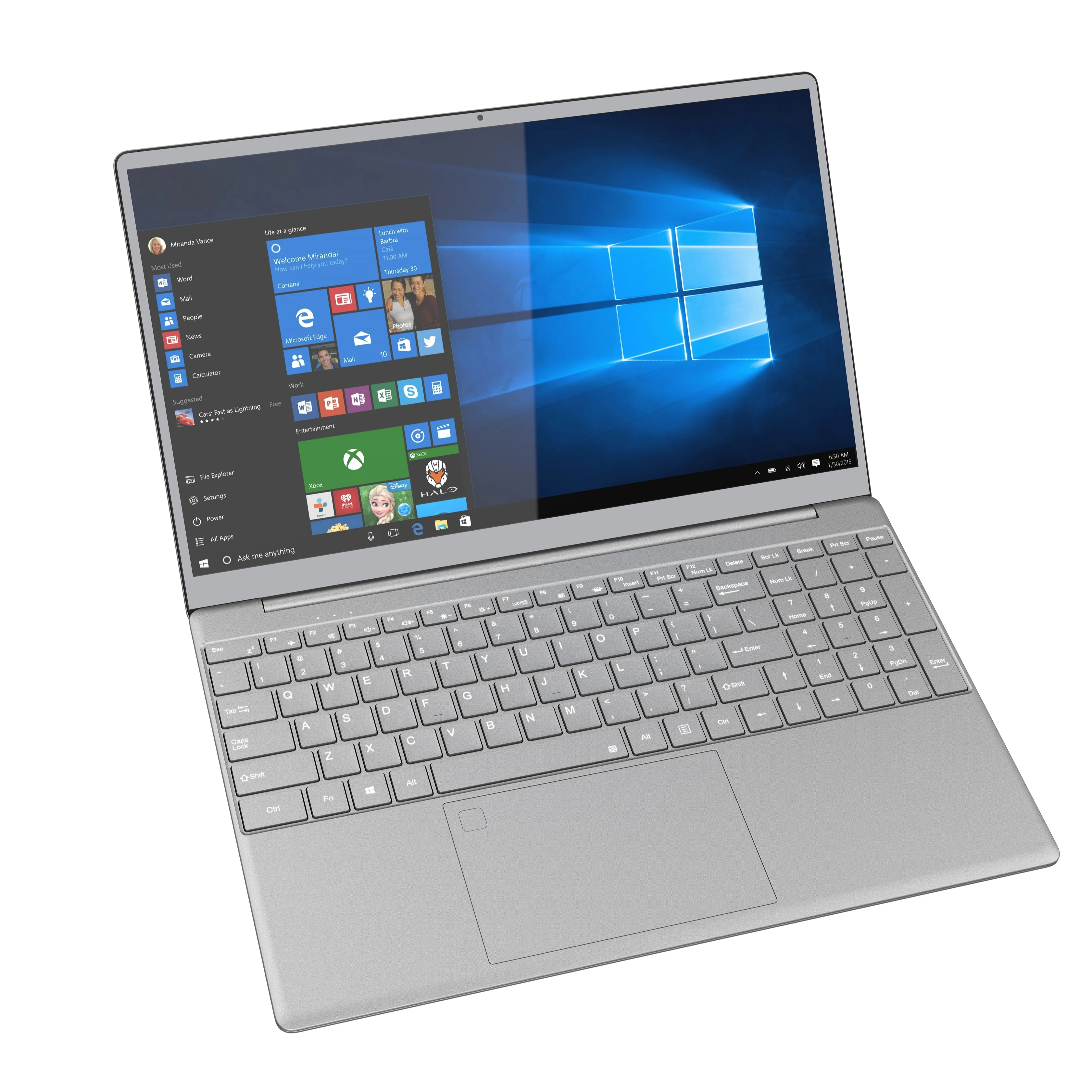 Ноутбук Windows Core i7, игровой компьютер с фронтальной камерой 2M, 16 ГБ ОЗУ