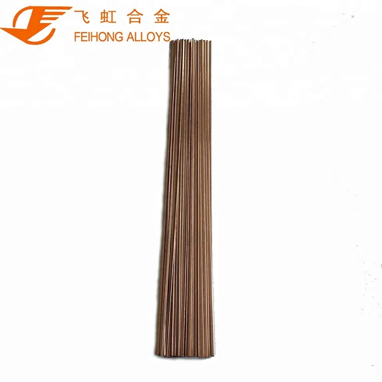 
Welding Alloys Rod Brazing Filler Bcup-6 Sliver L-ag2p Phosphor Copper Factory Sale Various 1.3x3.2mm Re: 643-790℃ FEIHONG 500mm 