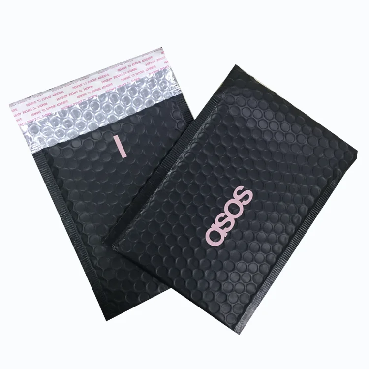 Black Paper Wrap Bubble Pack Kraft Metallic Bubble Envelope Express Mailing shipping Bag