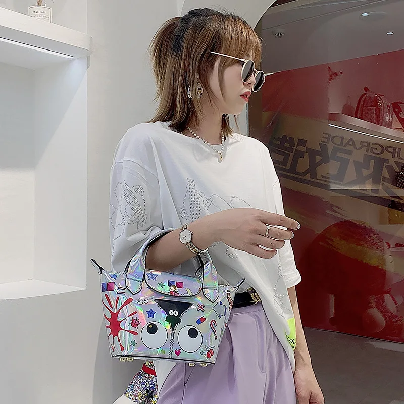 Fashionable Personalized Ladies Casual Handbag,, TPU Dumpling Clutch 2003# Ladies Handbag for Women