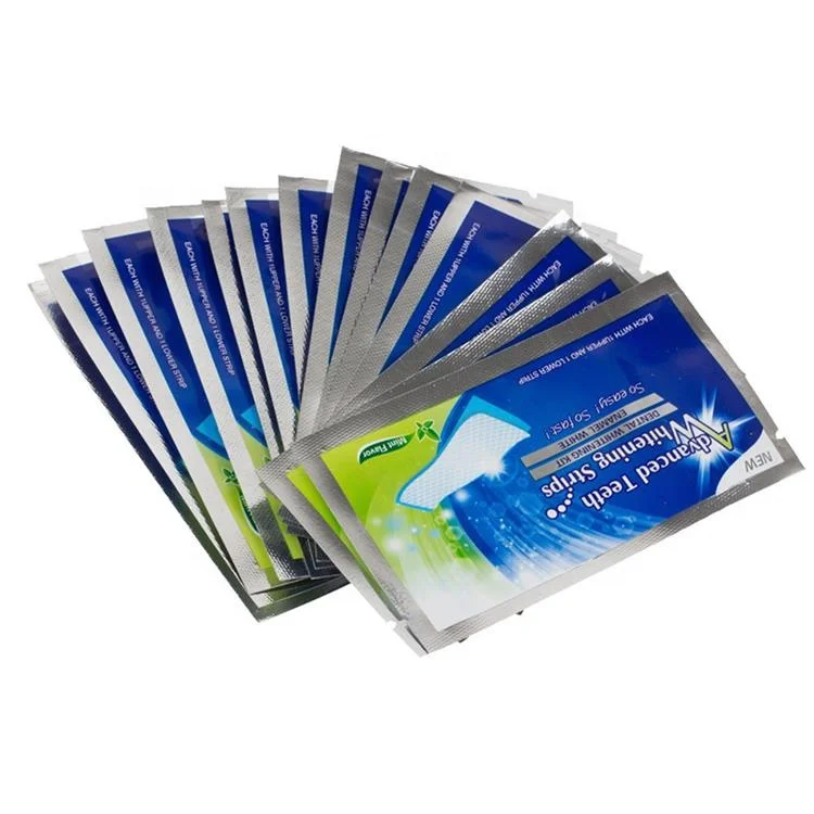 Private Label Professional Dental Whitening Care Advanced Non Peroxide Home Use Teeth Whitening Strips