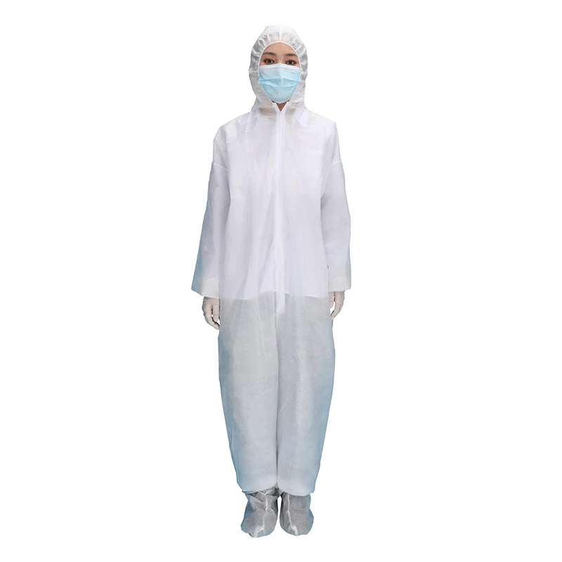 Factory Medical Workclothes Disposable SMS Protective Suite Coverall