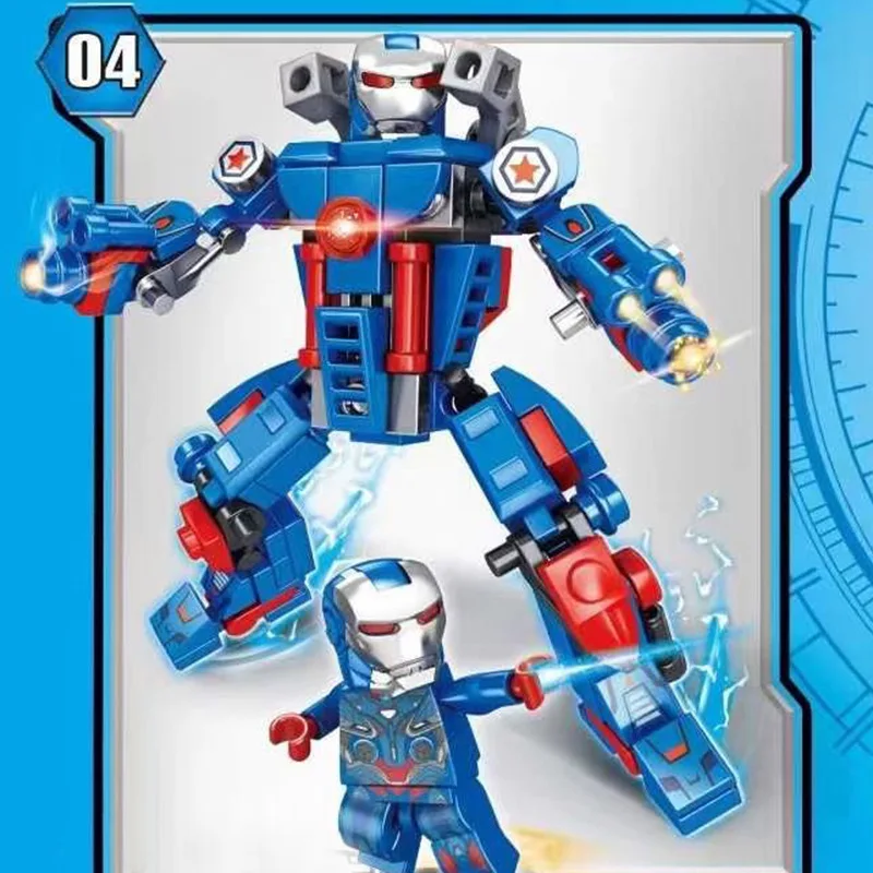 Cartoon figure blocks kids building bricks for children assemble  toys