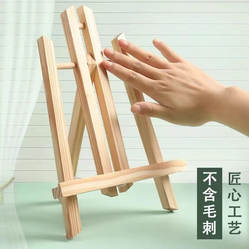 Hot sale 30cm board holder reading stand animation desktop solid wood easel laptop stand live tripod office stationery