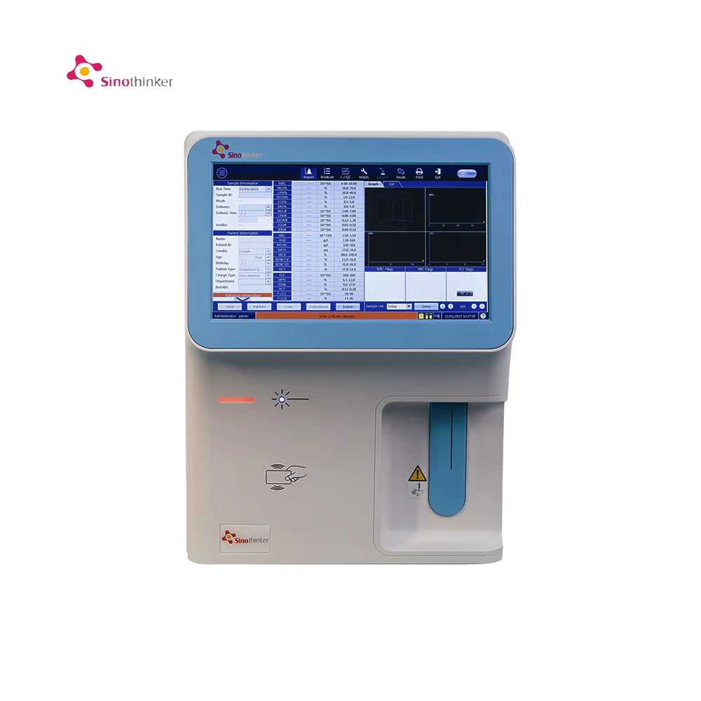 Mindray blood test machine 5 parts full-auto hematology analyzer touch screen hematology analyzer for human