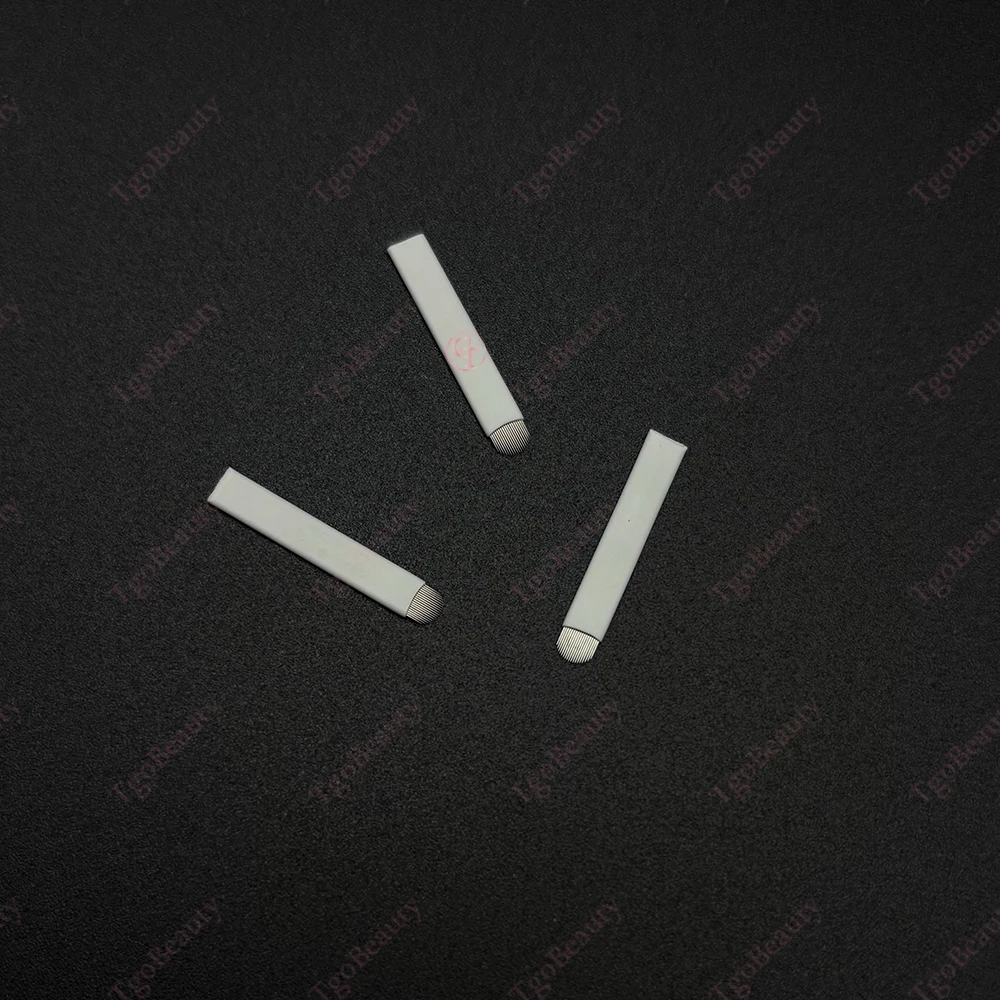 Wholesale Microblading Supplies White 0.15mm U24 Nano Hairstroke Tattoo Needles Microblading Piercing Tattoo Needles